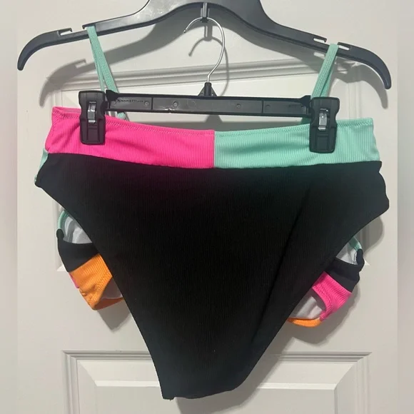 Colorful Striped Bikini Set - Picture 2 of 6